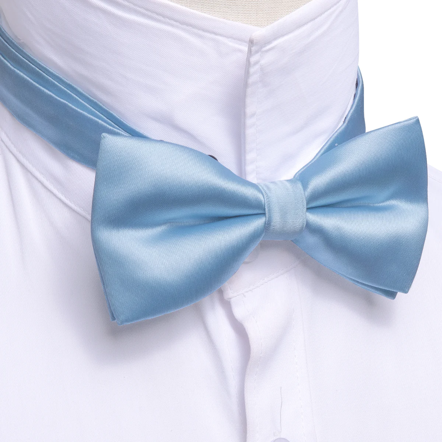 Solid Light Blue Bow Tie