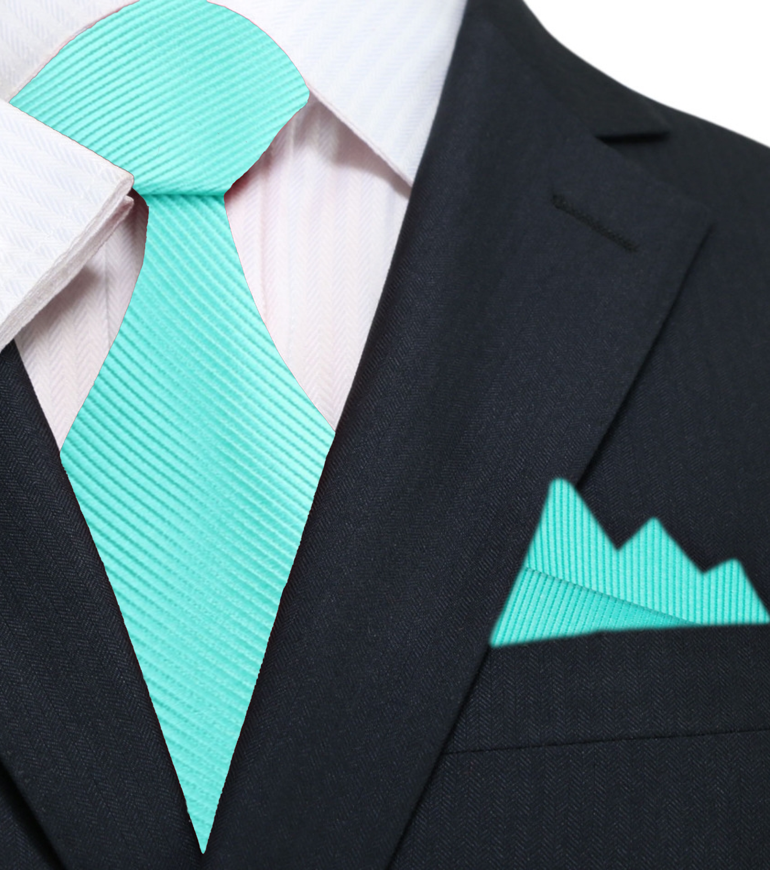 Mint Tie and Pocket Square