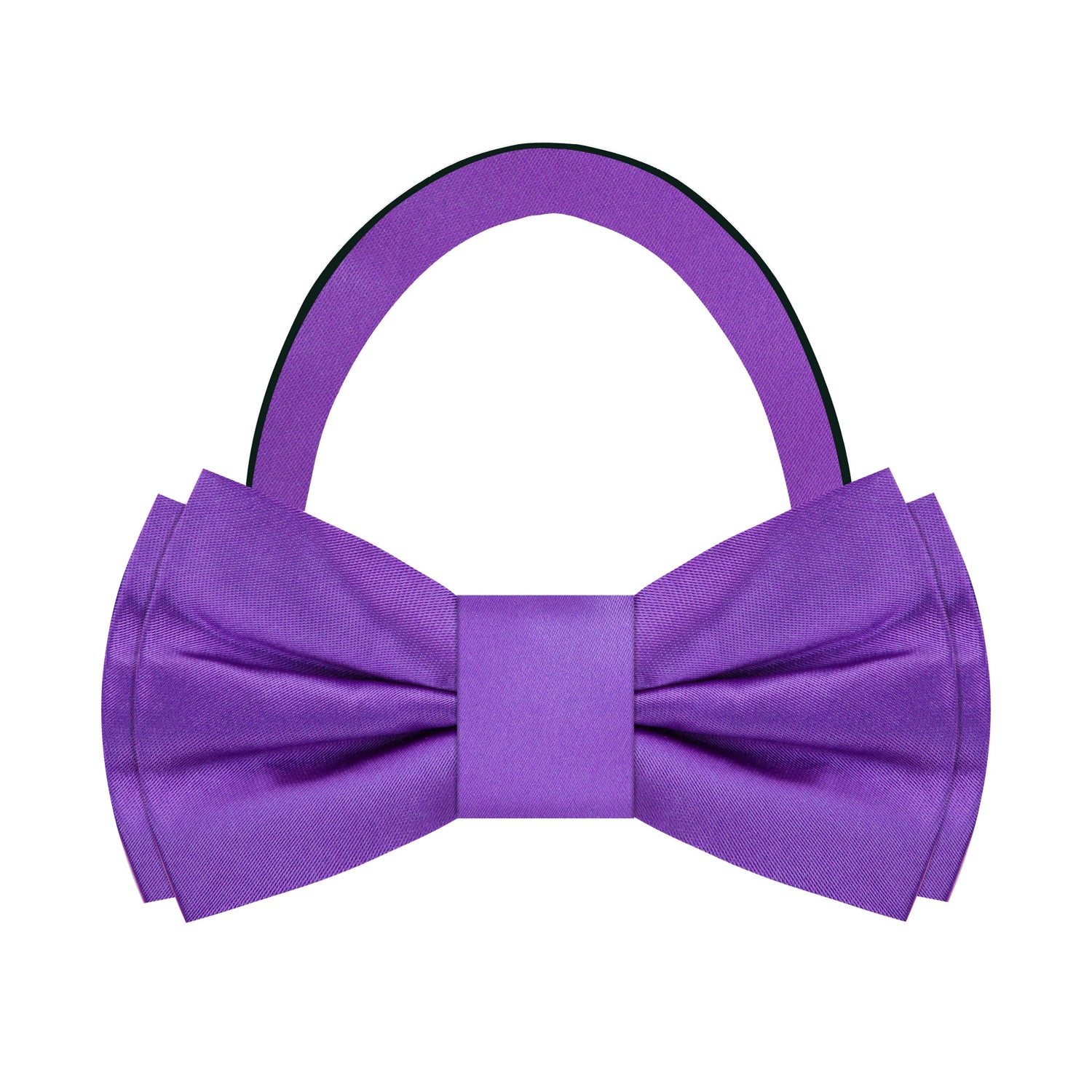 Solid Purple Bow Tie Pre Tied