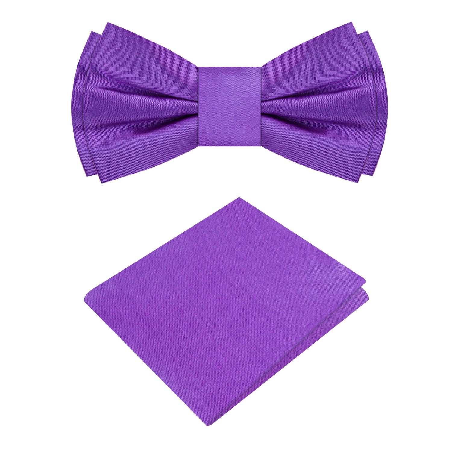 Solid Purple Bow Tie on Square