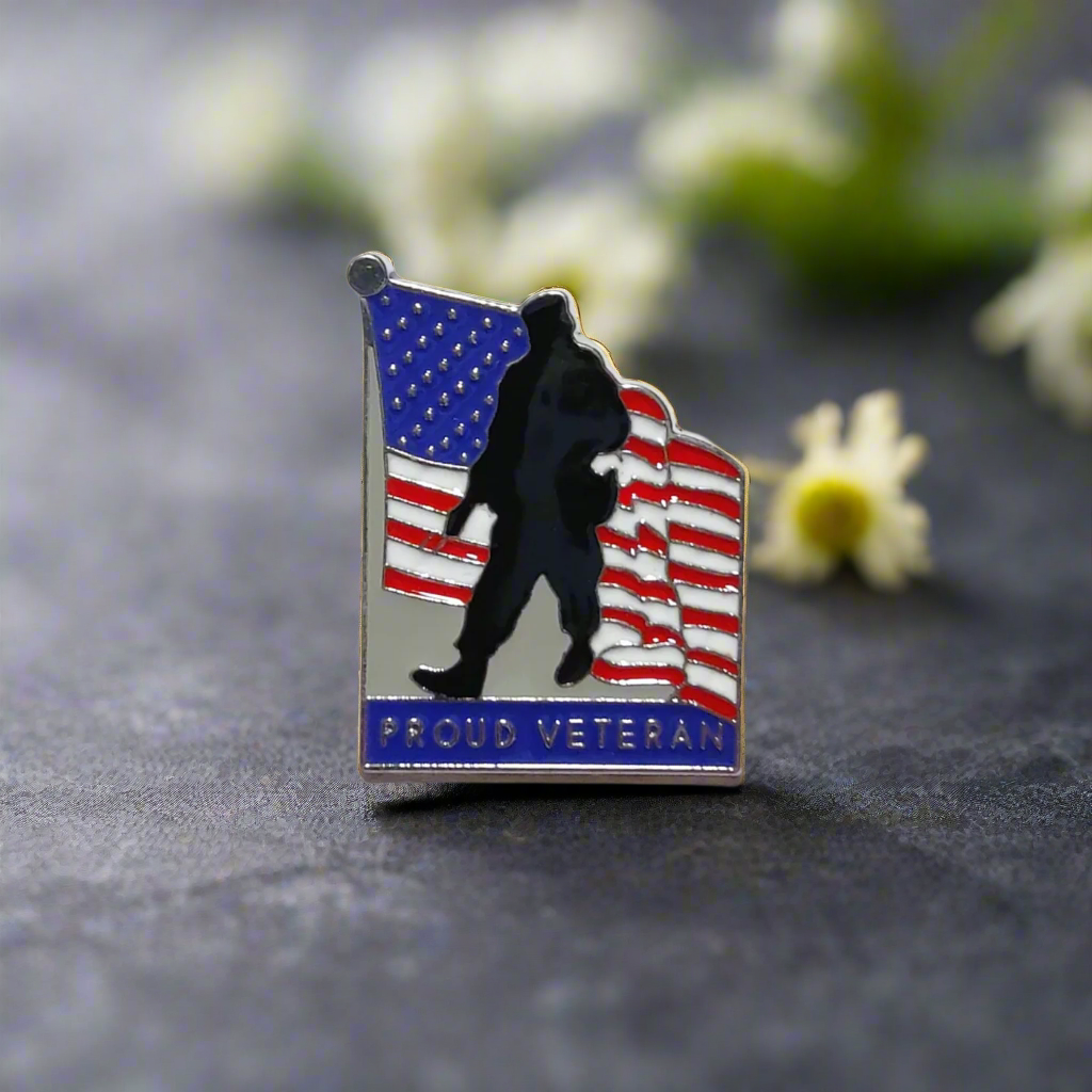 View 2 Soldier Flag Lapel Pin