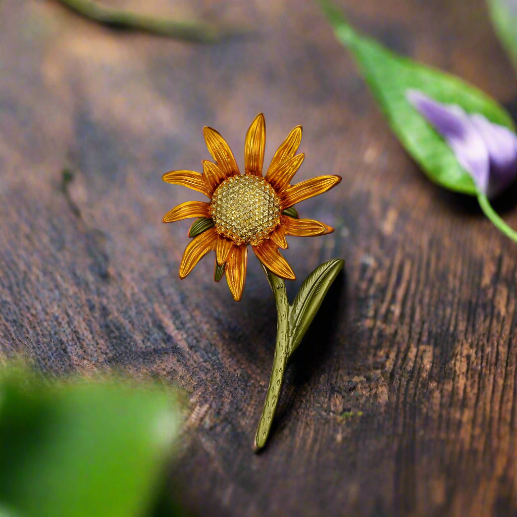 Sunflower Lapel pin
