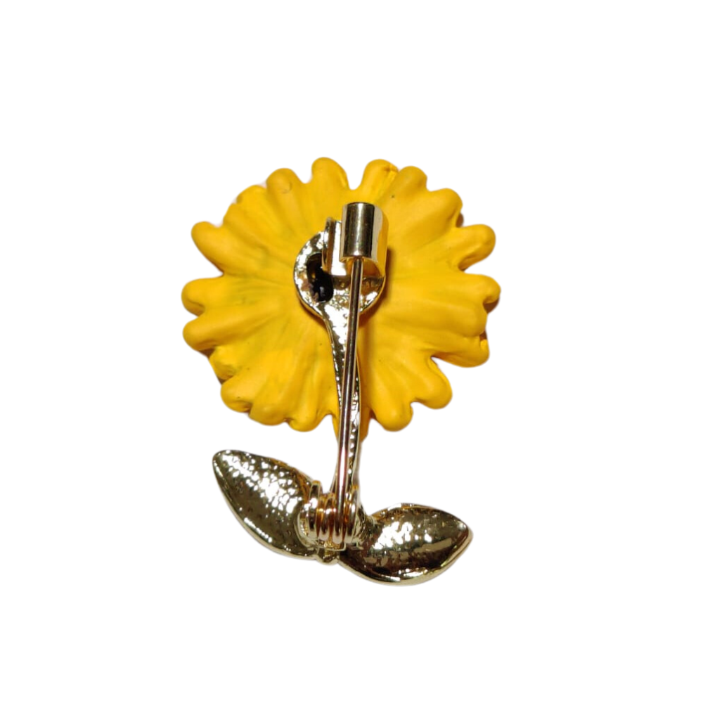 Back of Sunflower Lapel Pin