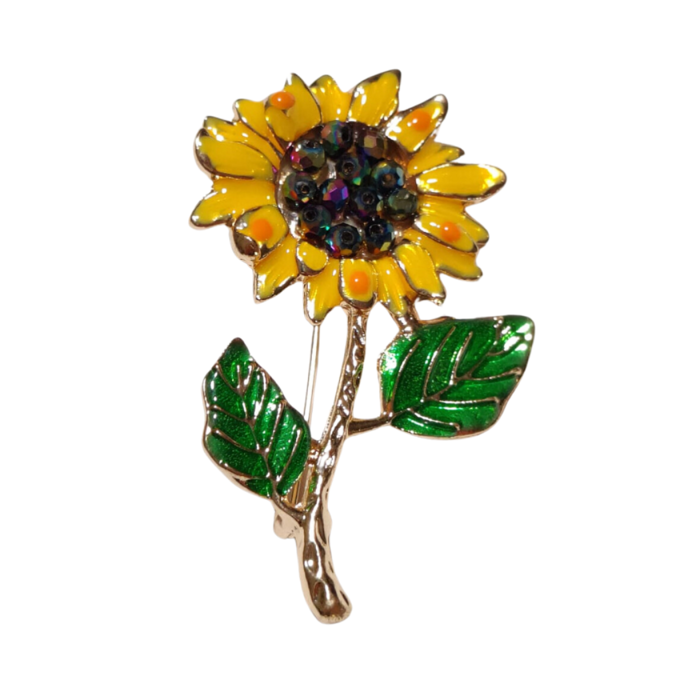 Colorful Sunflower Lapel Pin