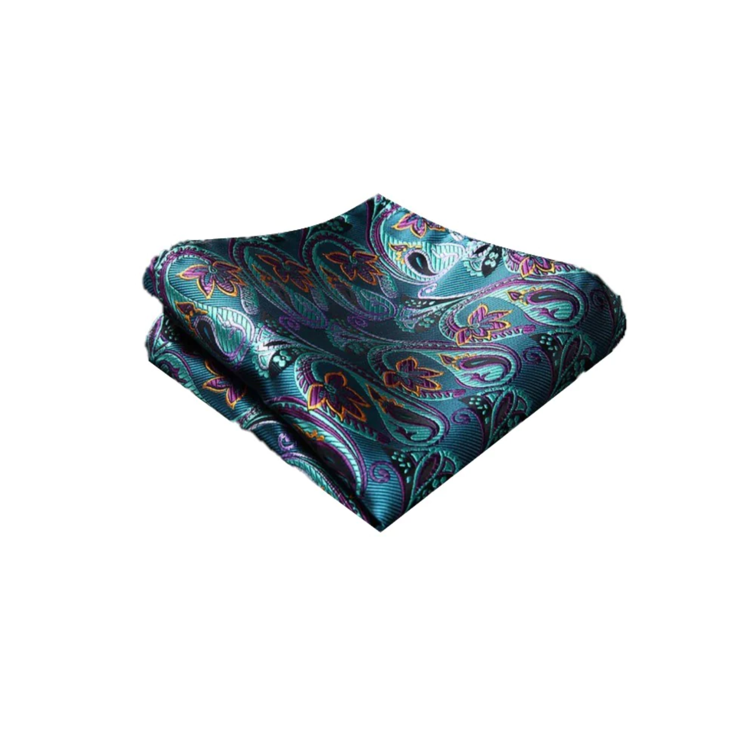 Teal Paisley Square