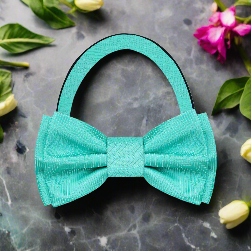 Pre Tied Rich Turquoise Bow Tie