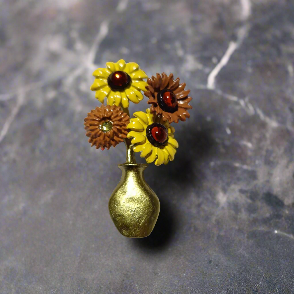 Vase of Flowers Lapel Pin
