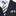 Main: A White, Olive, Orange, Black, Light Blue, Grey Stripe Necktie, Matching Pocket Square