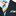 Main A White, Light Blue, Yellow, Blue Stripe Pattern Necktie and Matching Square