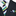 Striped tie and pocket square set with a black suit jacket