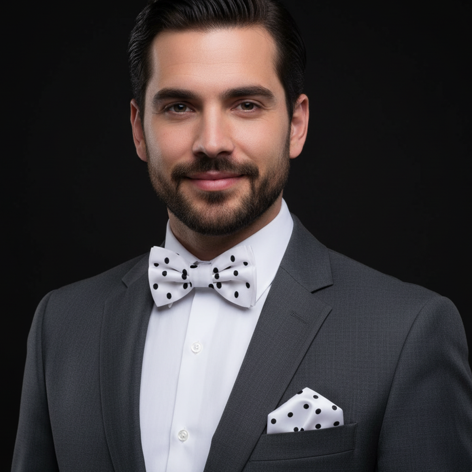 Polka Dot Bow Tie Collection | Black and White Classic Style