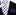 White with Blue Stripe Necktie and Accenting Blue White Rice Square