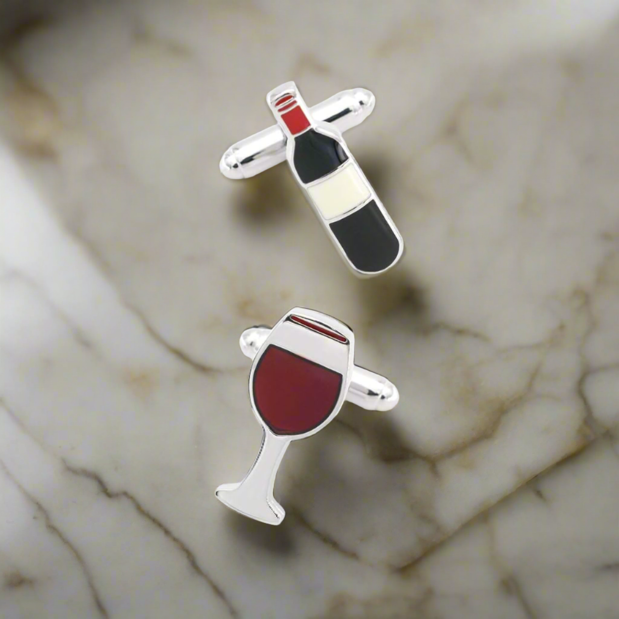 View 3 A Wine and Glass Cufflinks 