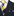 Main: A Navy, Yellow Plaid Pattern Silk Necktie, Matching Pocket Square