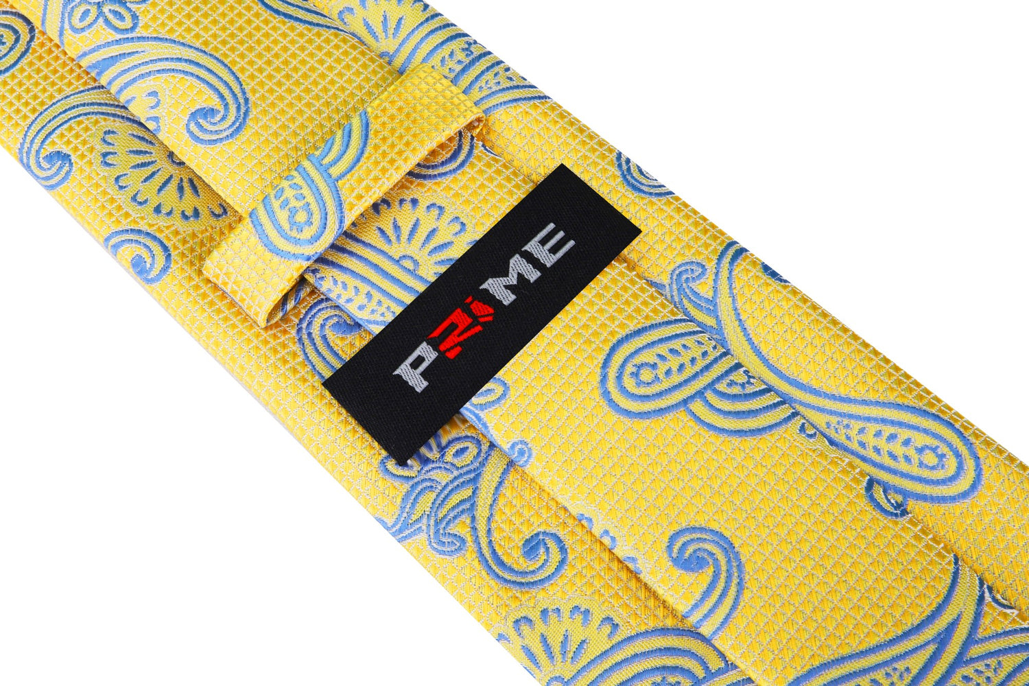 Yellow and Light Blue Paisley Tie Keep