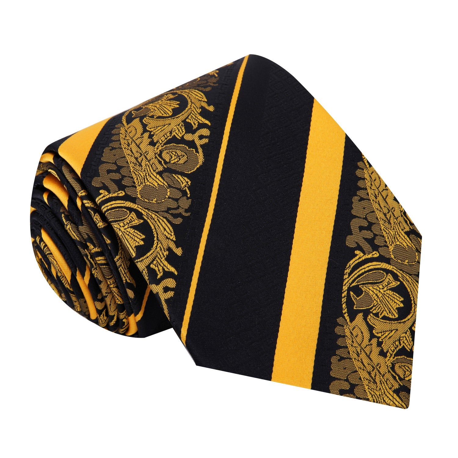 Black, Yellow Necktie 