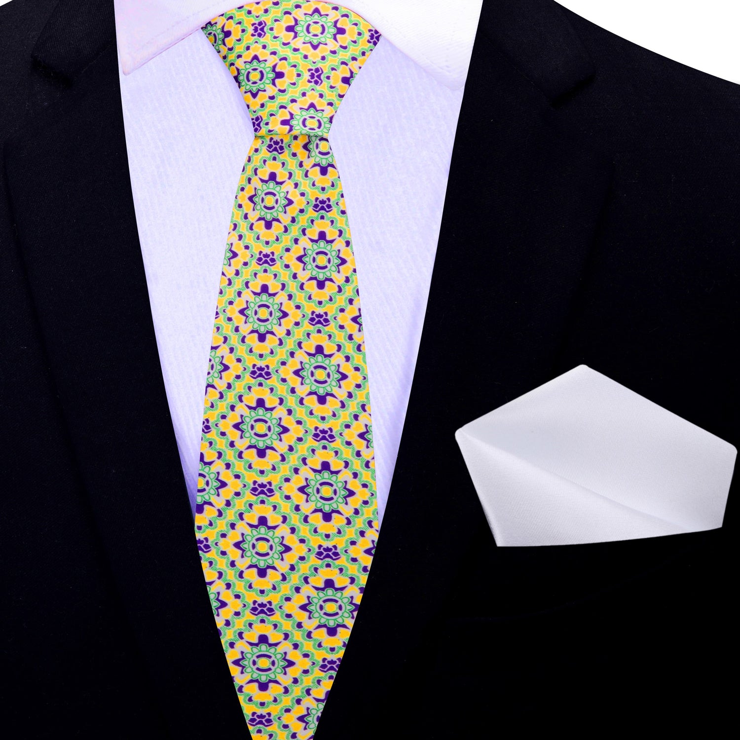 Yellow Mosaic Necktie