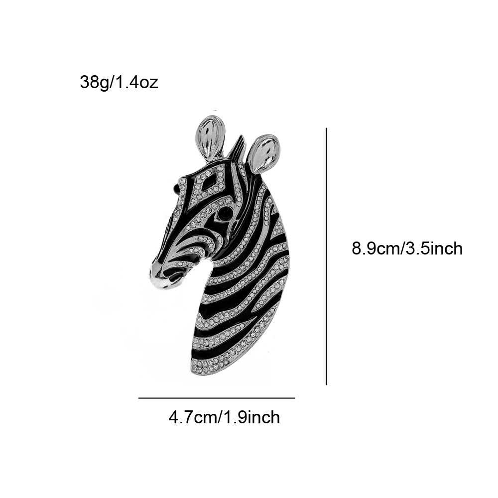 Dimensions: Pale Gold Zebra Lapel Pin