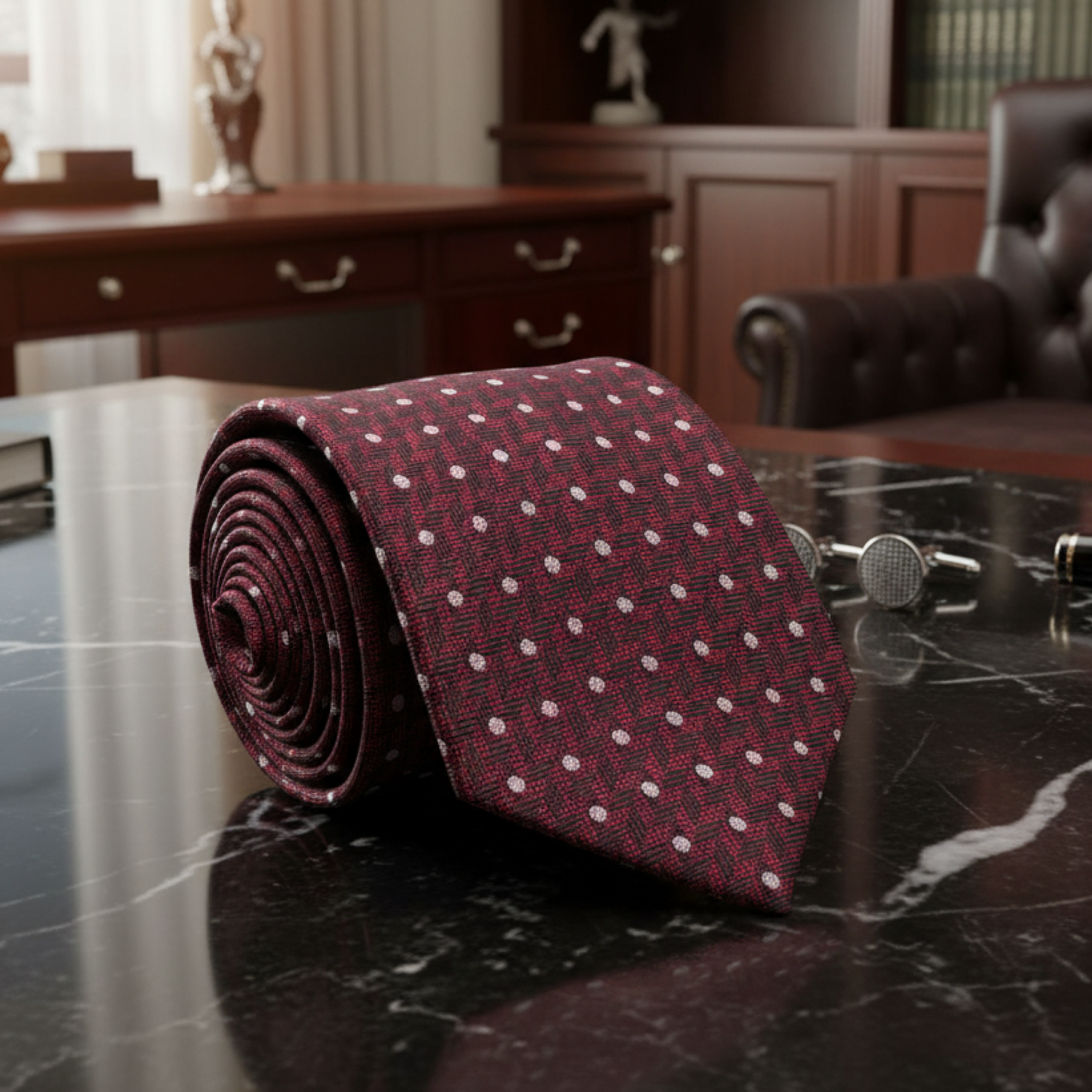 Aldous Red Necktie