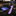 purple pink and blue geometric thin tie and accenting square