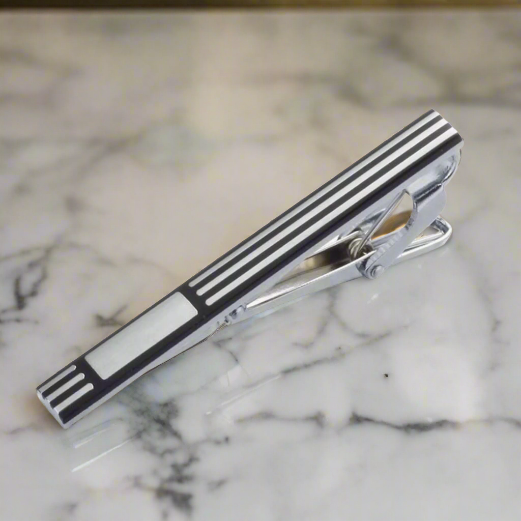 Symmetry Tie Bar and Cuff-links Set