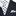 Black suit with white shirt, black and white polka dot tie, and matching pocket square.