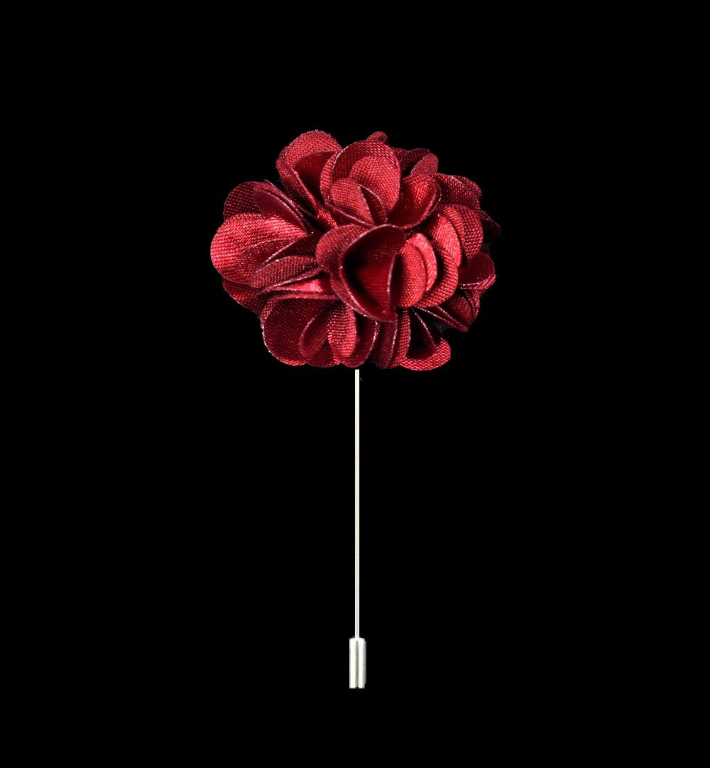 A Solid Red  Lapel Flower||Red