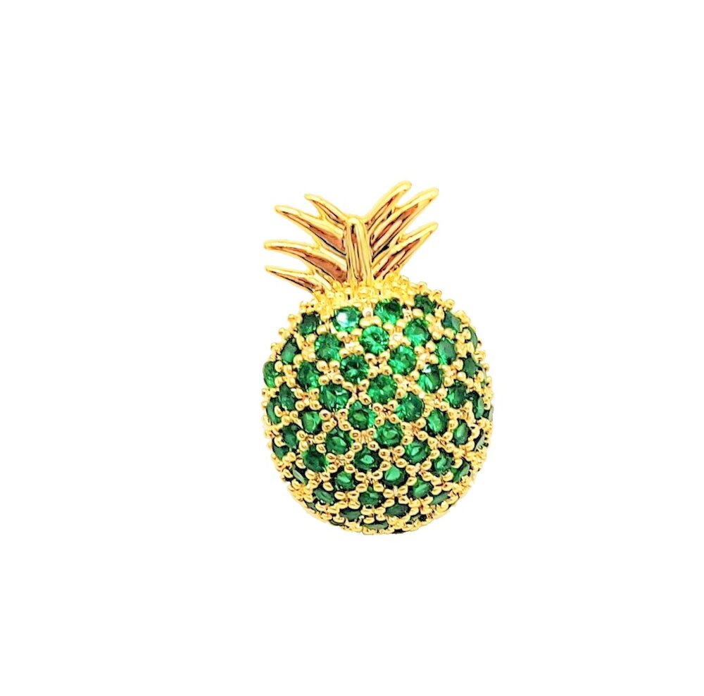 Green Gold Pineapple Lapel Pin