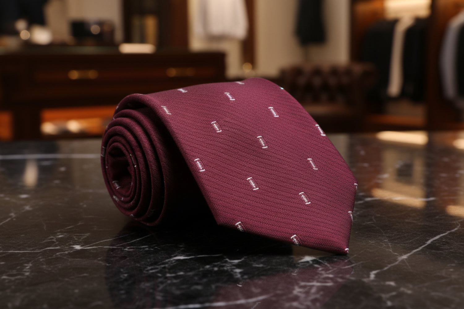Red Tie with Footballs