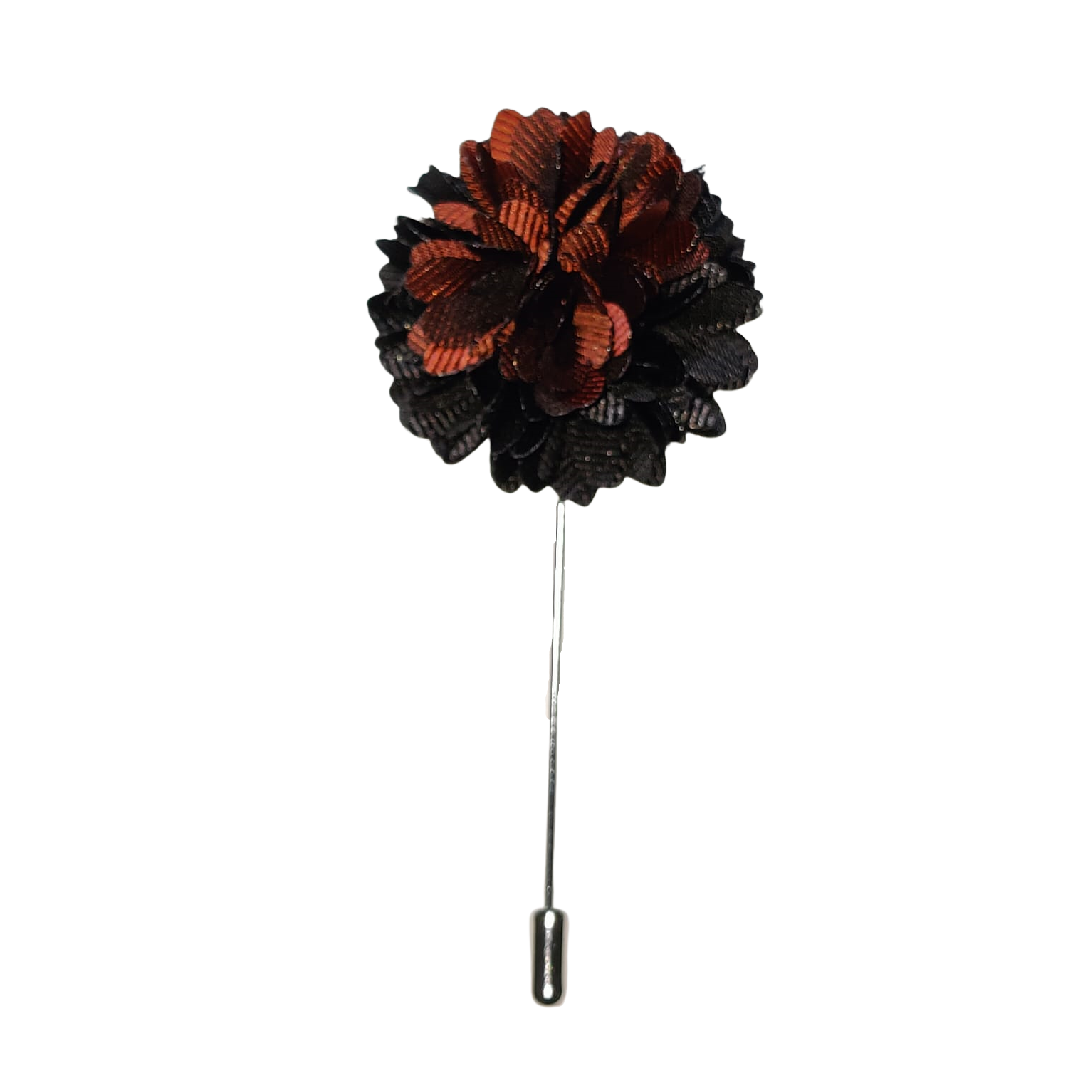 Black/Brown Blossom Lapel Pin