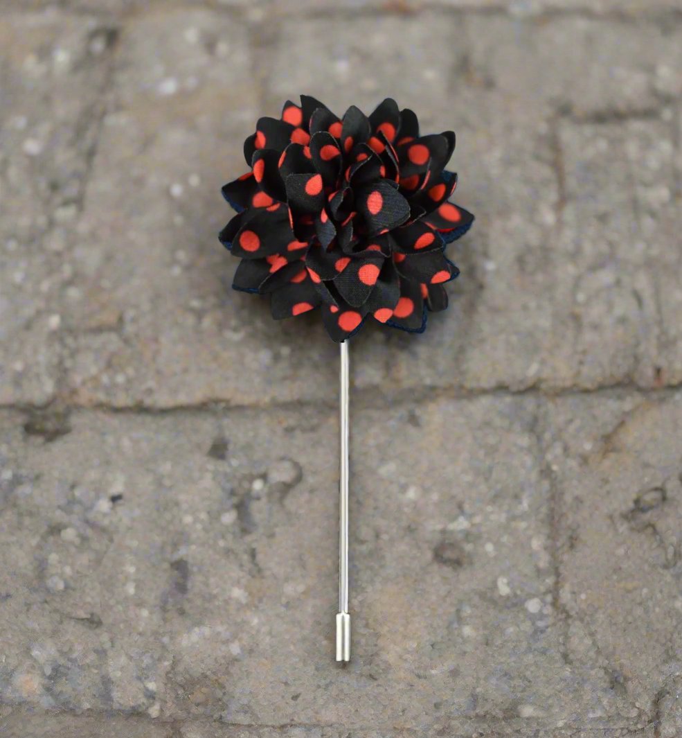 A Polka Dot Lapel Pin
