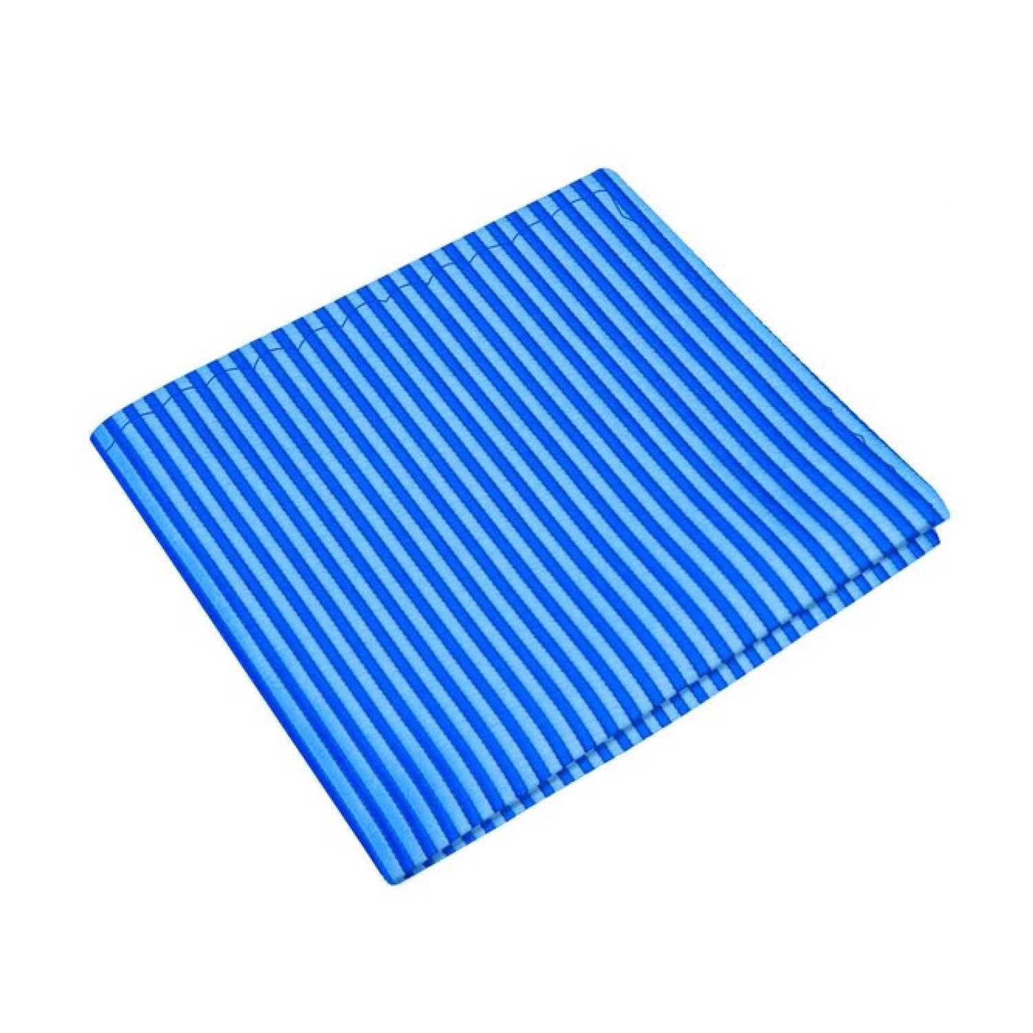 A Blue Pinstripe Pattern Silk Pocket Square
