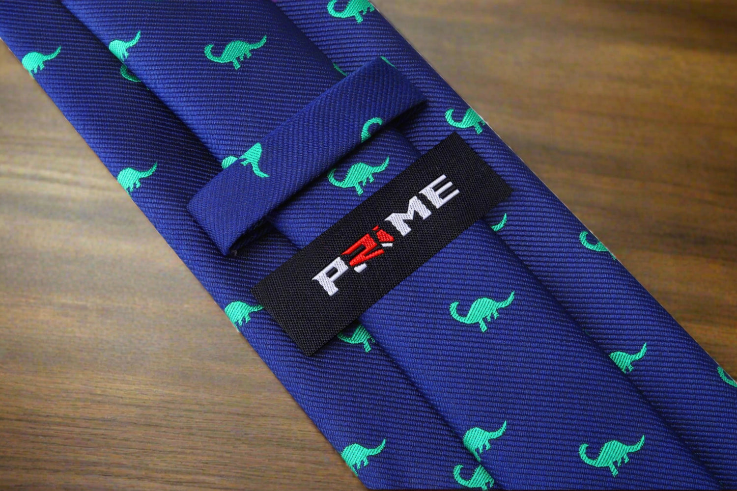 Blue and Green Silk Brontosaurus Tie Keep