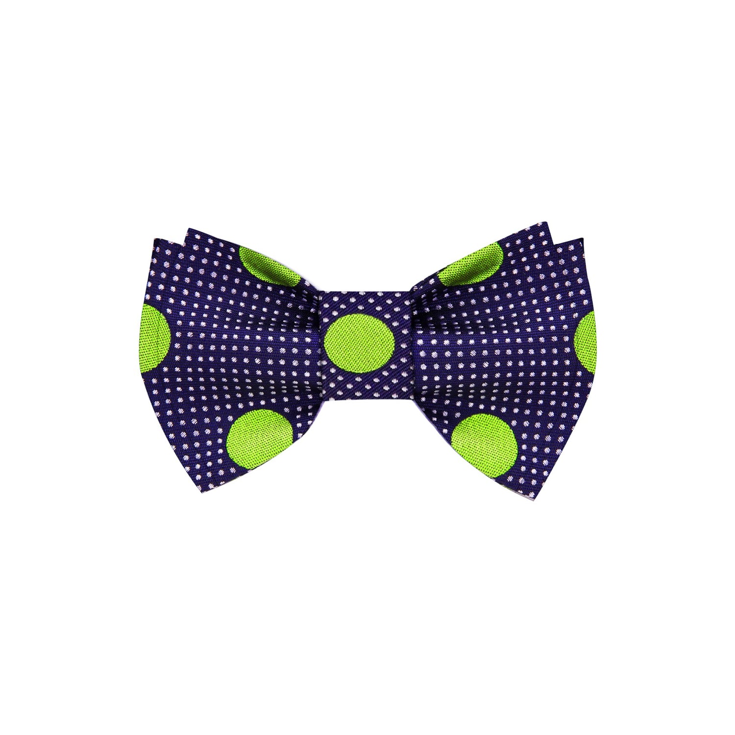 Blue with Green Dots Bow Tie