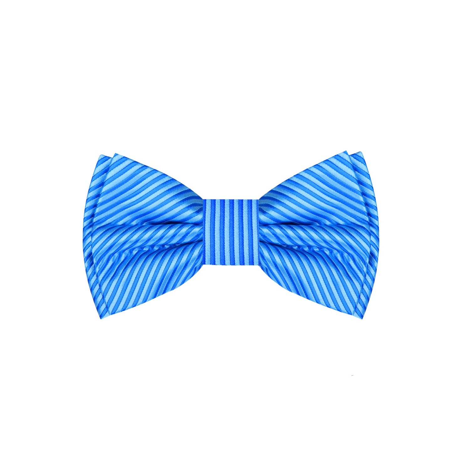 Blue, Light Blue Pinstripe Bow Tie