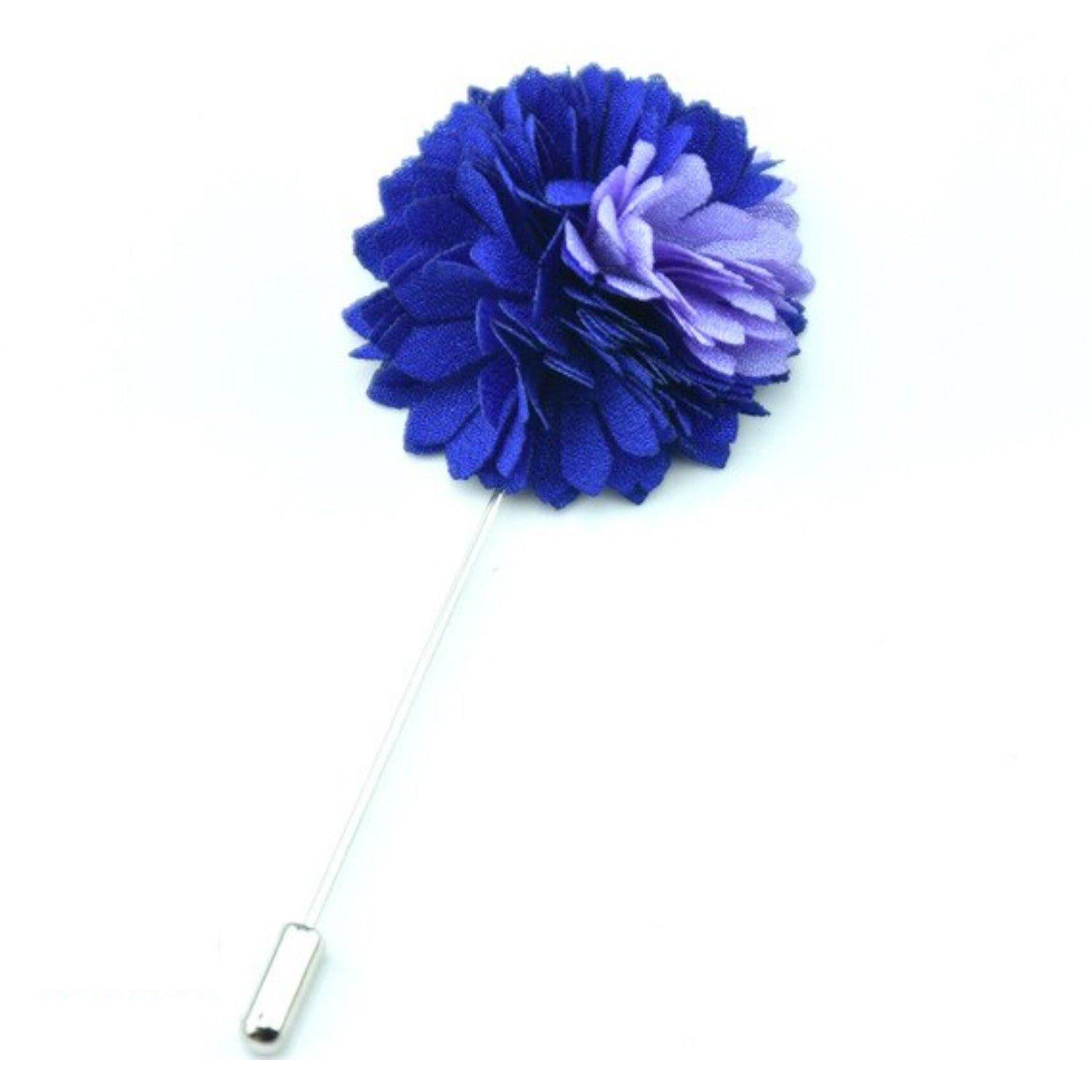 Main View: A Blue, Purple Thin Petal Lapel Flower