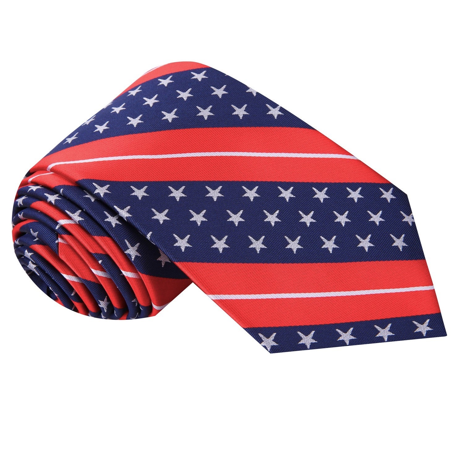 Blue, Red, Grey New Stars and Stripes Tie  