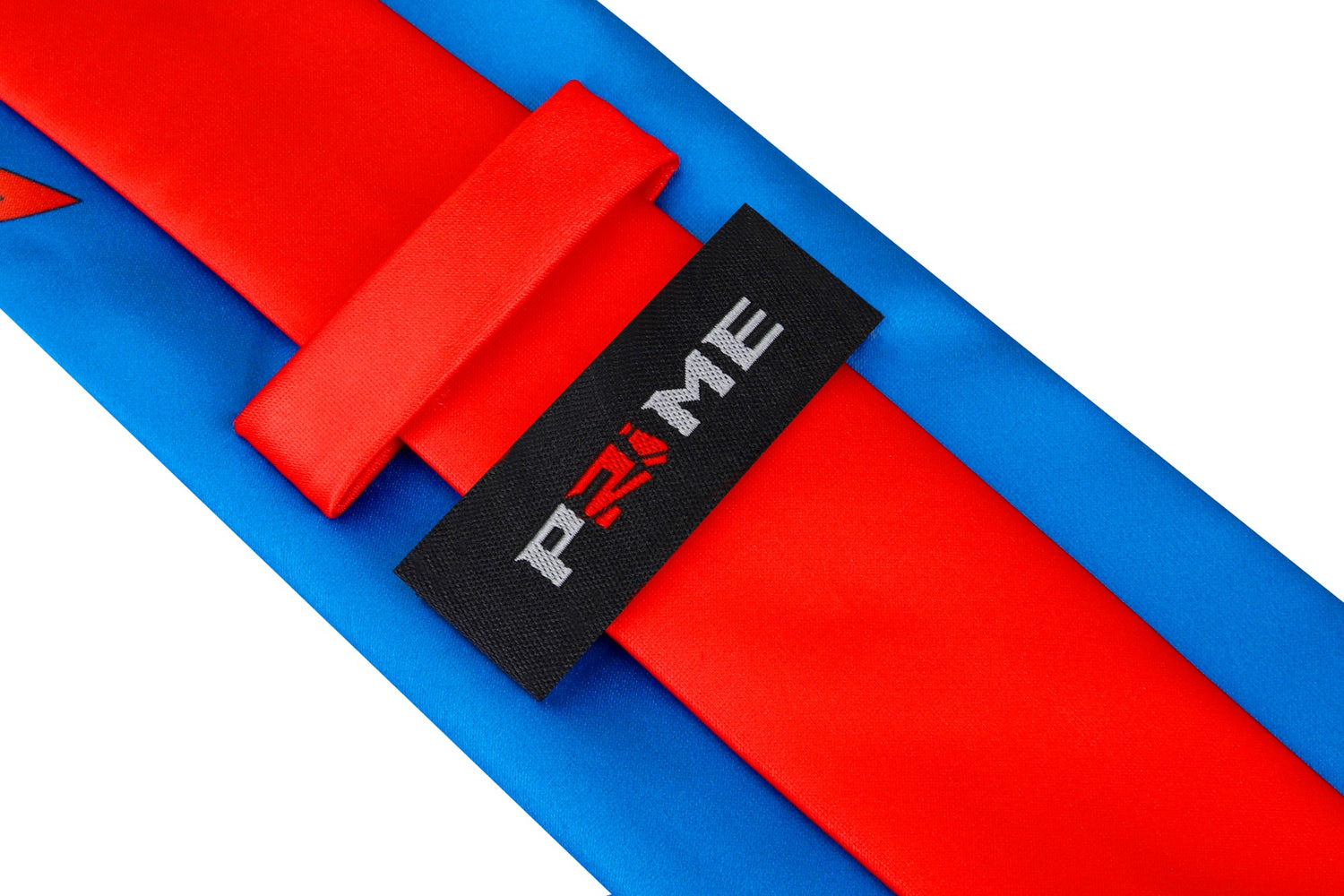 Blue, Red, Orange Paisley Tie Logo
