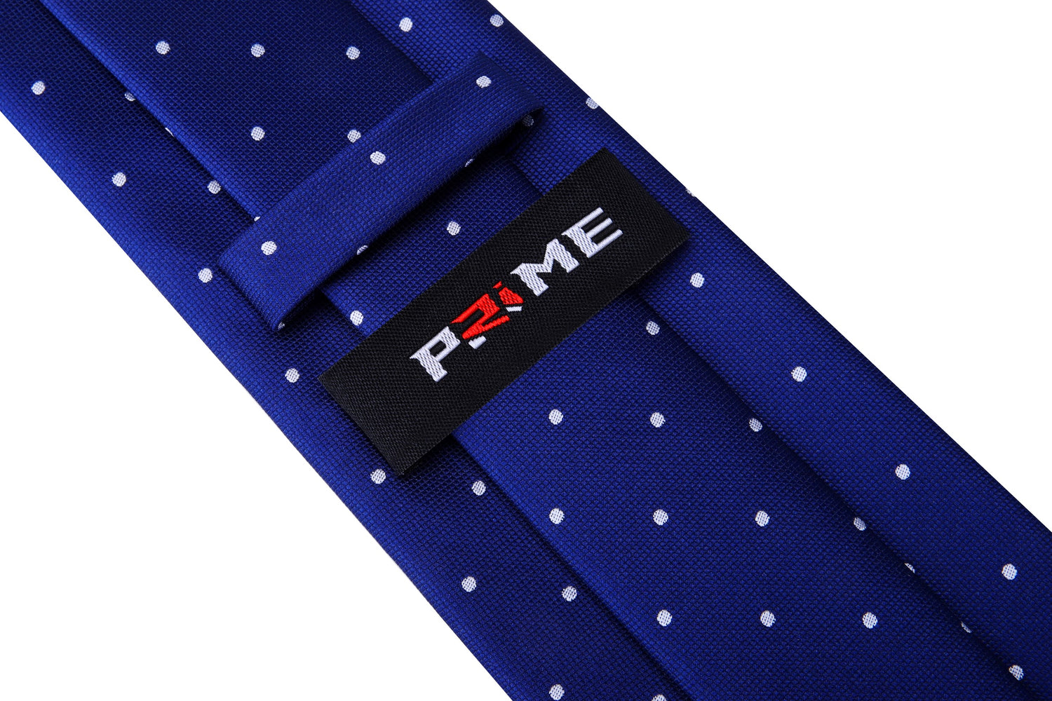 Blue, White Small Polka Dot Tie Keep