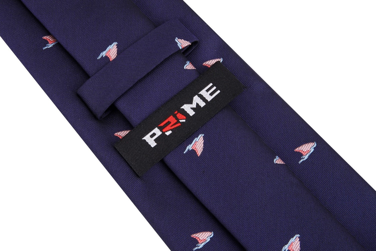 Blue, Light Pink Shark Fins Tie Keep