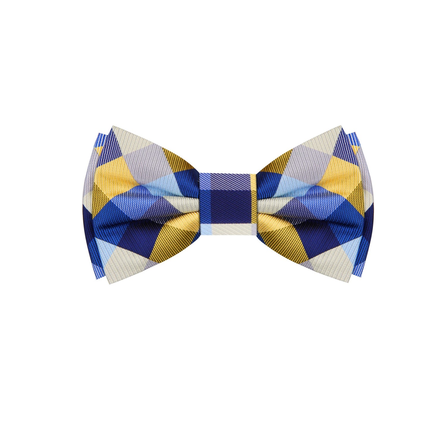 Green, Blue Check Bow Tie 