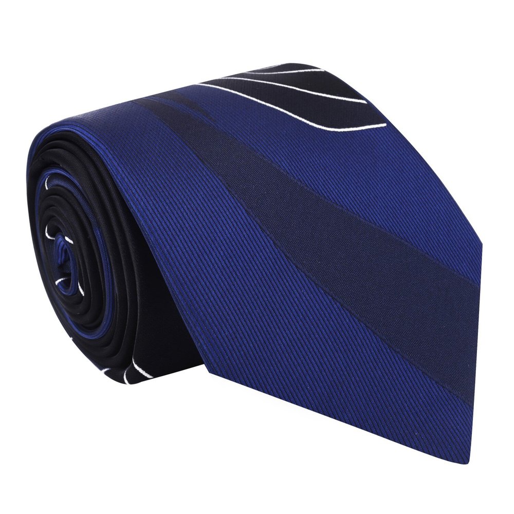 Blue, White Abstract Tie  