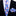 Thin Peach Purple Blue Flowers Necktie and Square