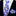 Peach Purple Blue Flowers Necktie and Square