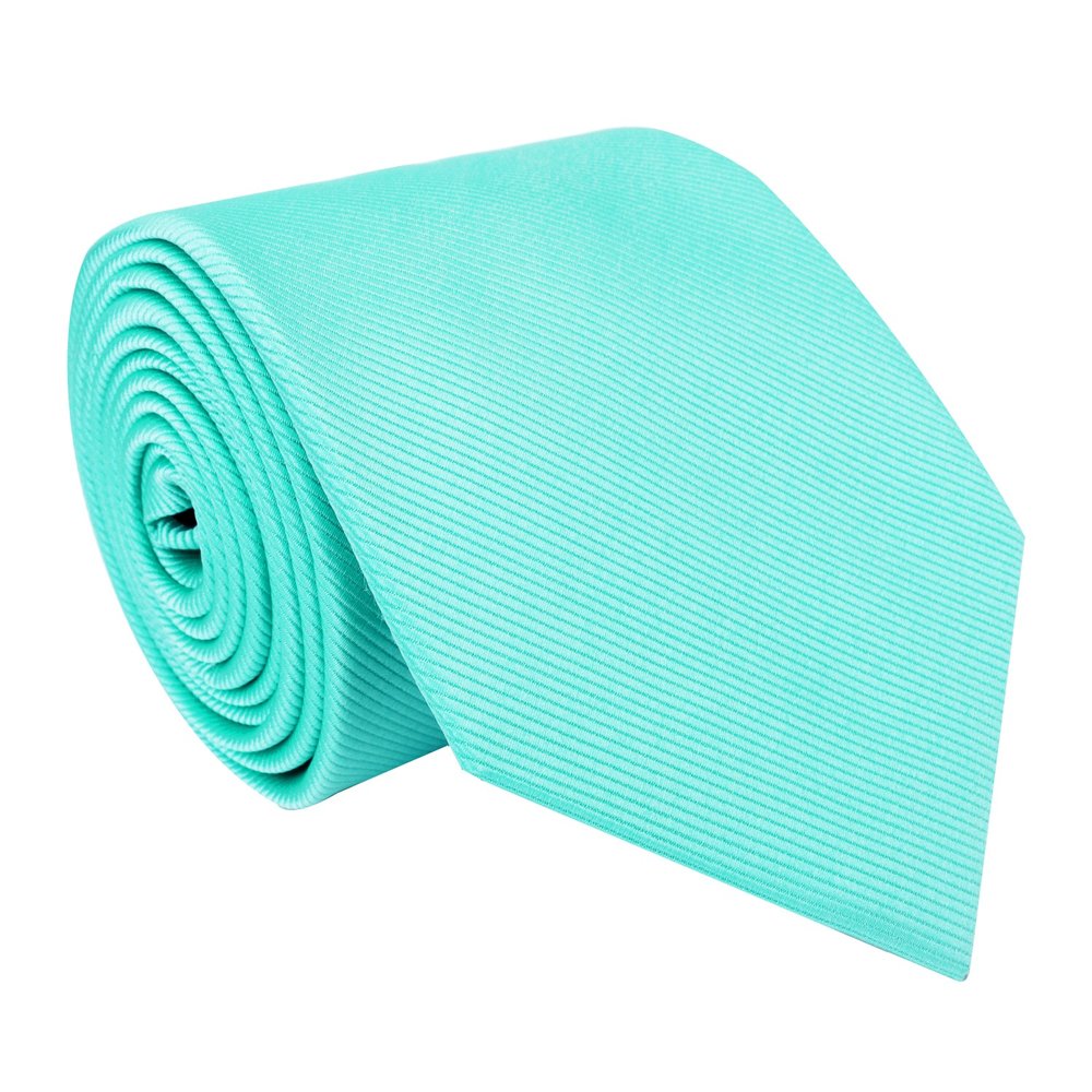 A Solid Mint Colored Silk Necktie  ||Mint