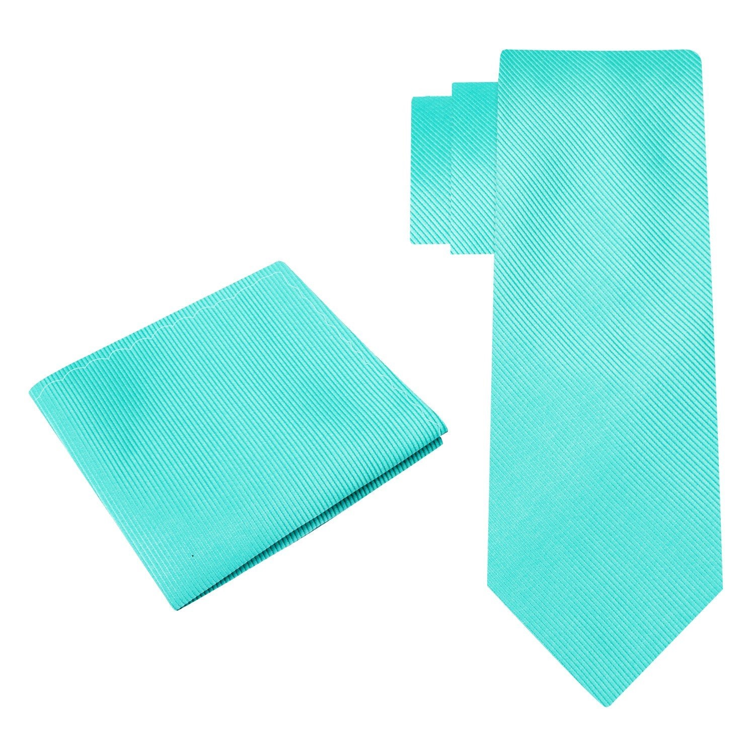 Alt view: Mint Tie and Pocket Square