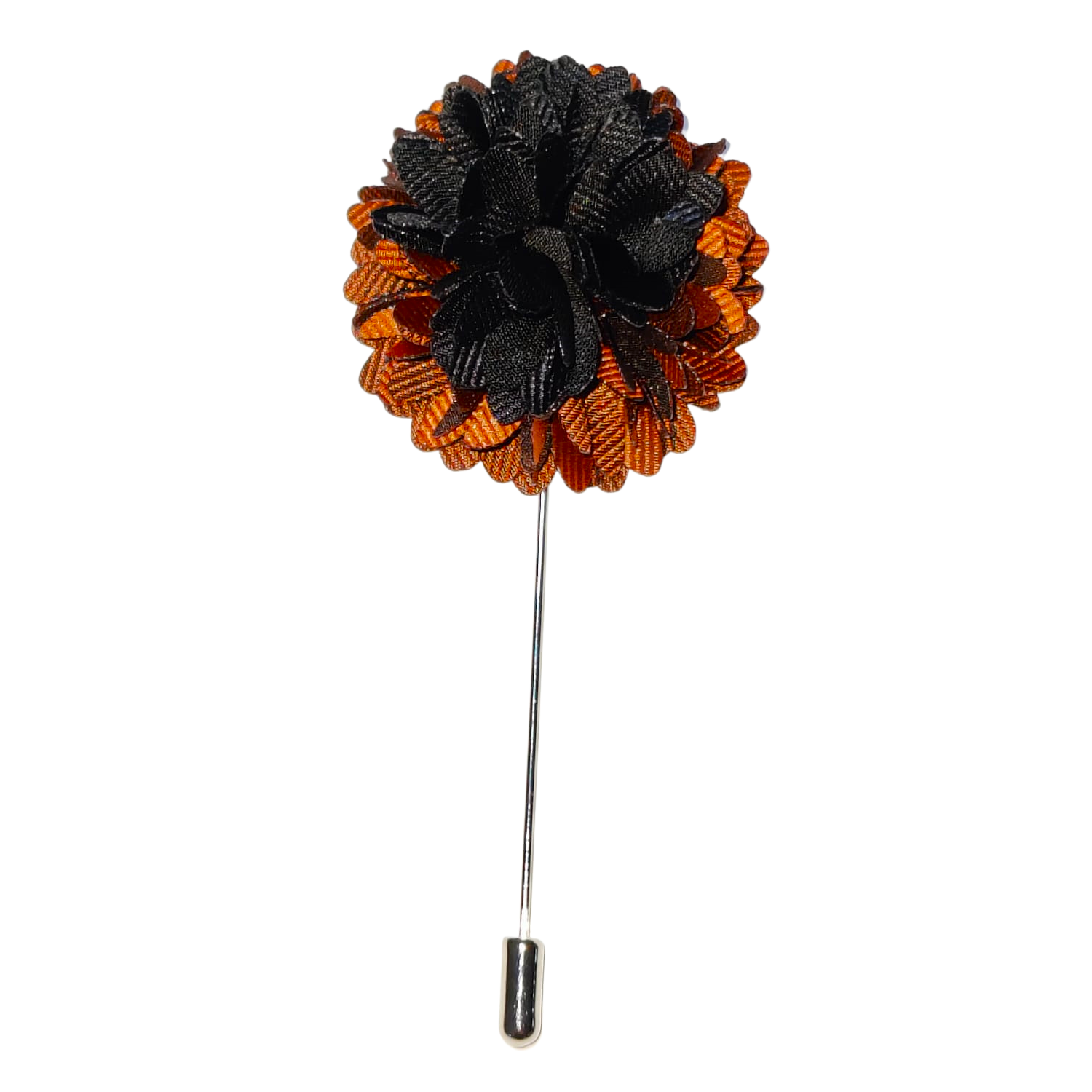 Brown/Black Blossom Lapel Pin