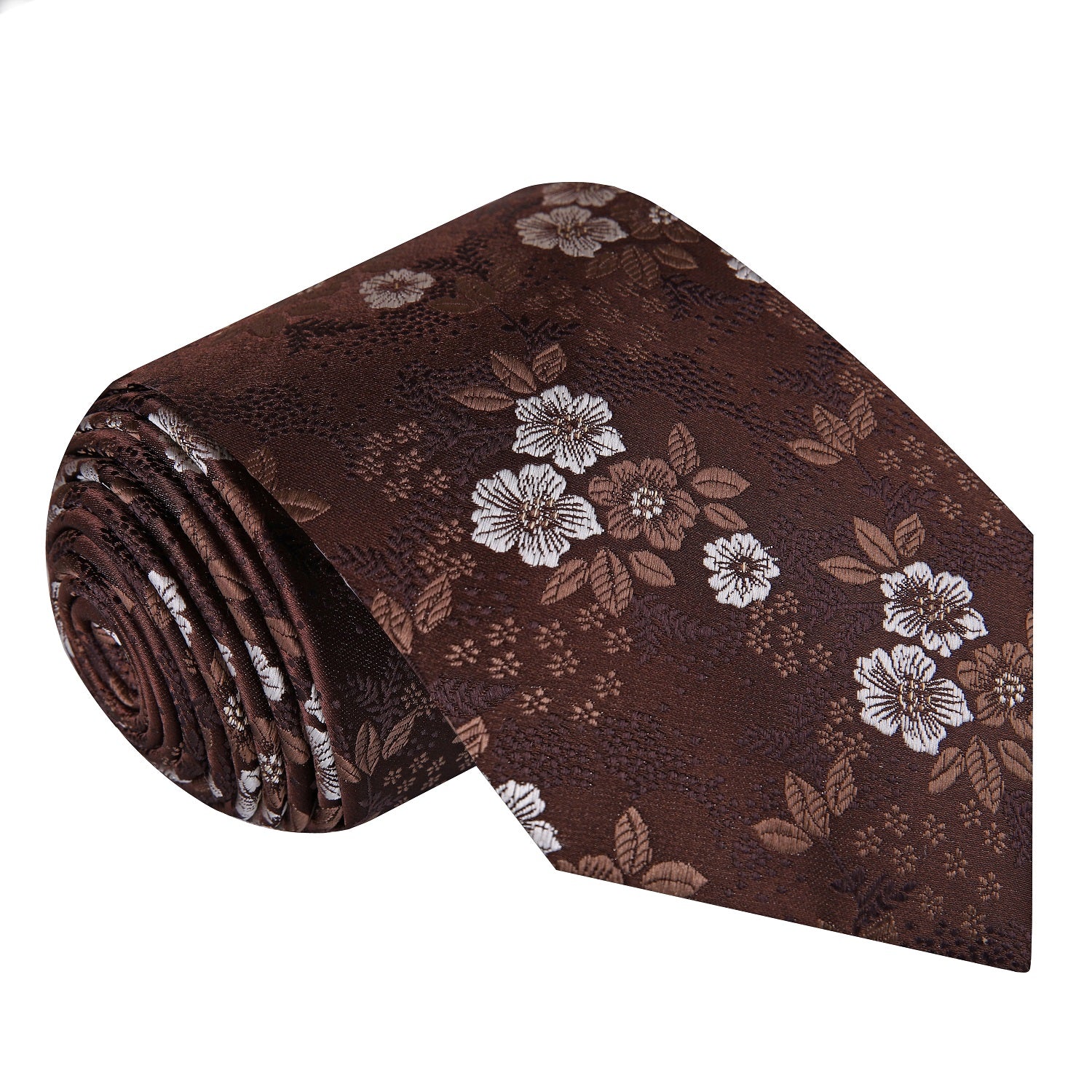 Shades of Brown Floral Tie 
