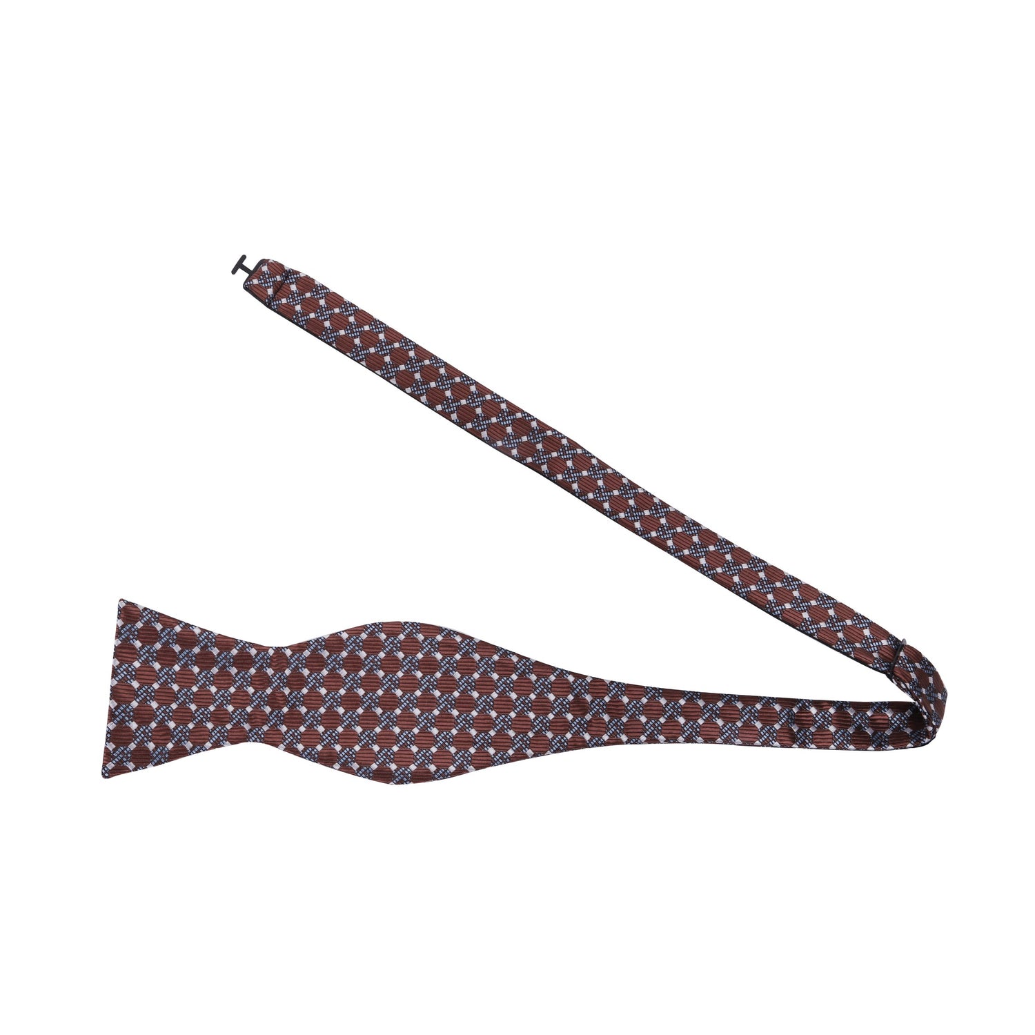 Brown Geometric Bow Tie Untied