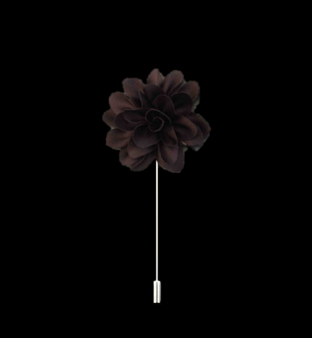 A Brown Color Star Flower Shaped Lapel Pin||Brown